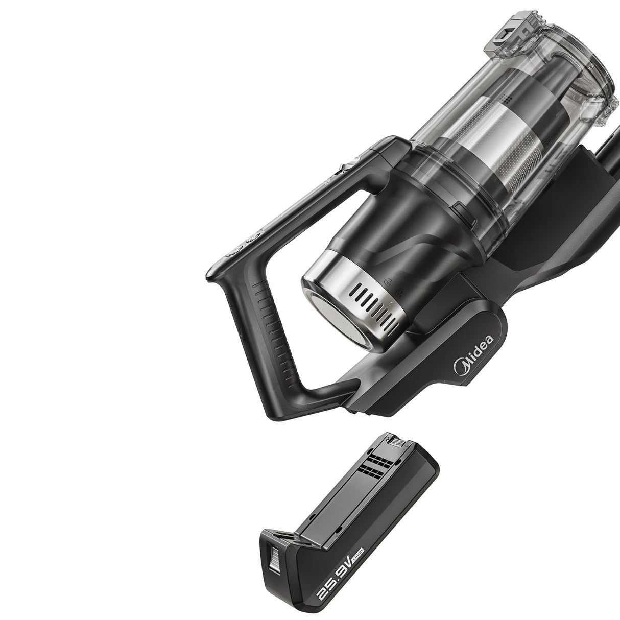 Midea Skaftdammsugare Med Tömningsstation, 350W Bldc Motor