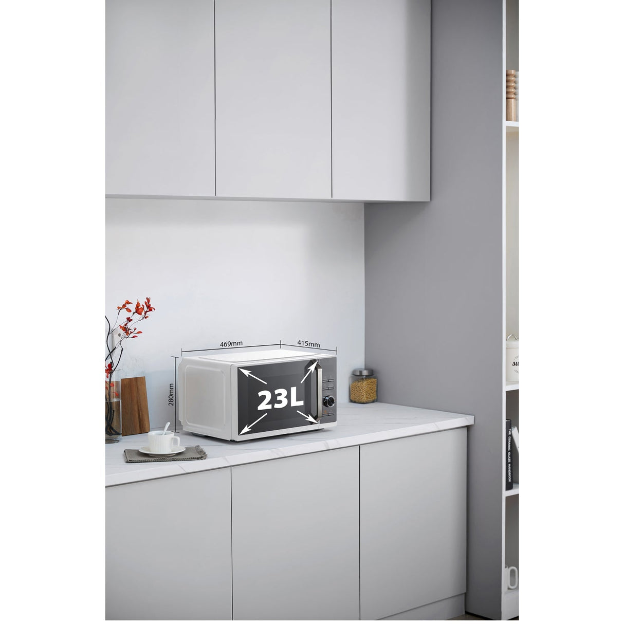 Toshiba Mikrovågsugn 23L, 3 I 1 Grill/Airfryer 900/1000/1700W