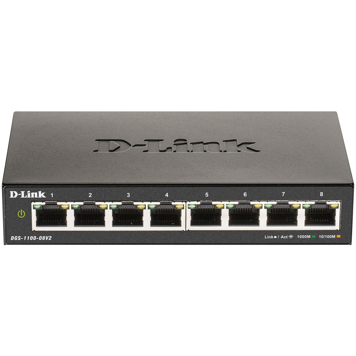 D-Link DGS-1100-08V2 8-port Smart Administrerbar Gigabitswitch