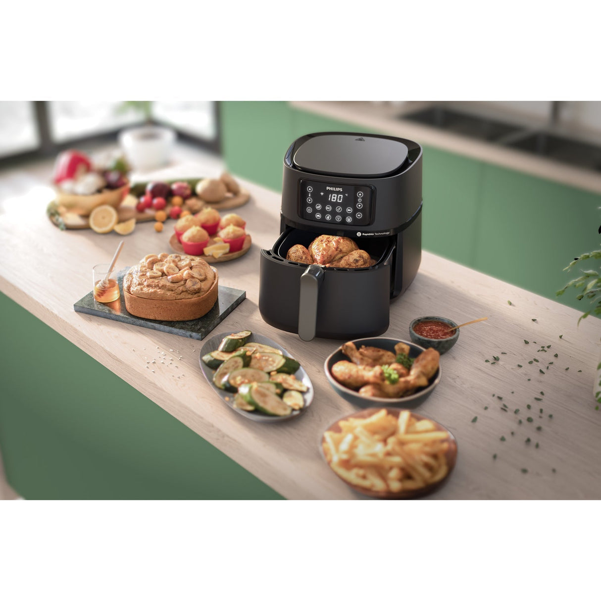 Philips Airfryer Hd9285/93 Cosmos Xxl Connected App Wifi
