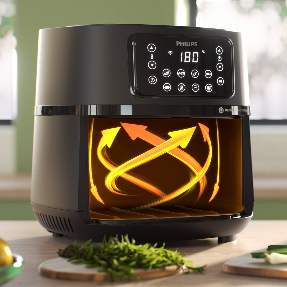 Philips Airfryer Hd9285/93 Cosmos Xxl Connected App Wifi