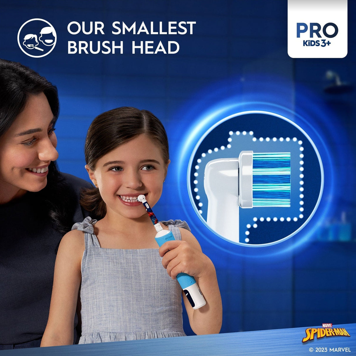 Oral B Eltandborste Vitality Pro Kids Spiderman + Extra Refill