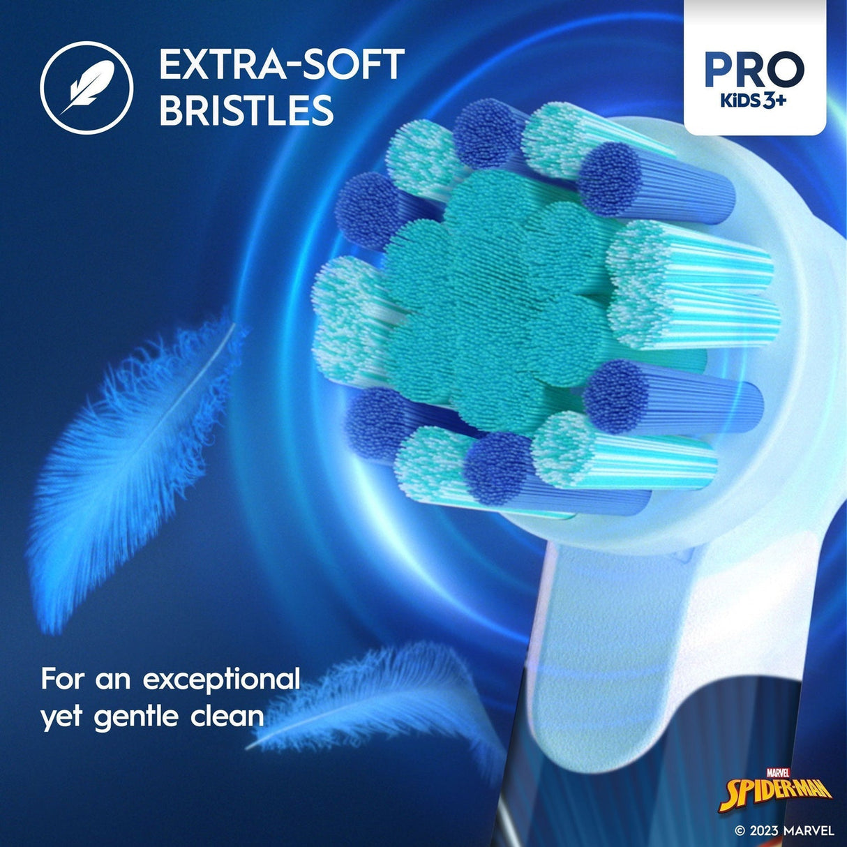 Oral B Eltandborste Vitality Pro Kids Spiderman + Extra Refill