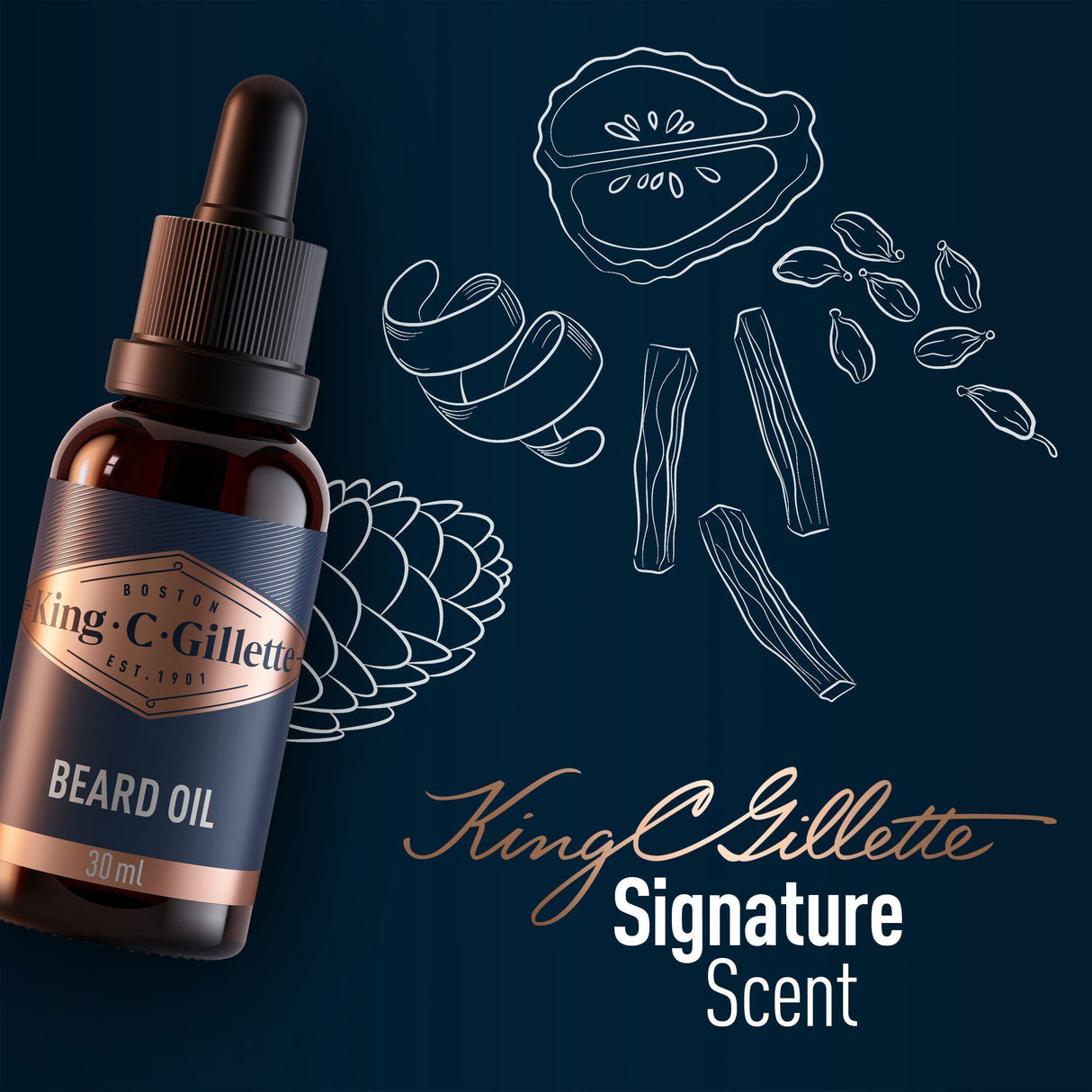 King C. Gillette Beard Oil 30Ml
