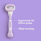 Gillette Rakhyvel Comfortglide Breeze + 4st rakblad