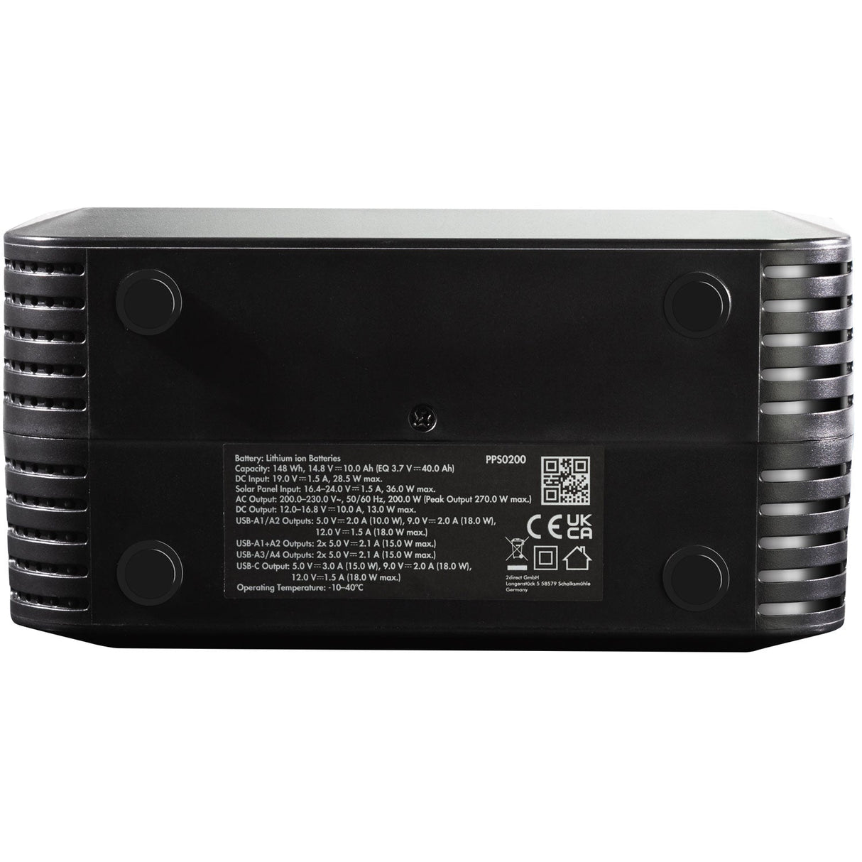Logilink Portable Power Station 40.000 Mah 200W 148 Wh