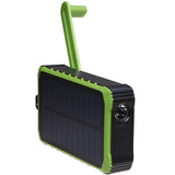Denver PowerBank 10.000 mAh Solcell Vev Svart/Grön