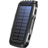 Denver PowerBank 20.000 mAh Solcell Svart