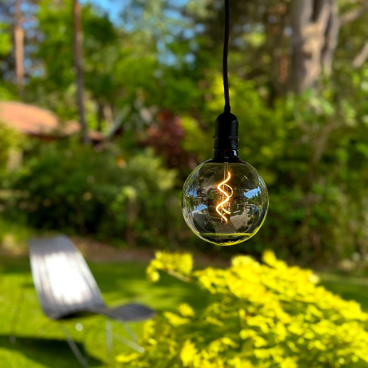 LightsOn Penny Pendellampa Gravity + DecoBulb XL Smoke