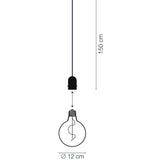 LightsOn Penny Pendellampa Gravity + DecoBulb XL Smoke