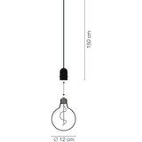 LightsOn Penny Pendellampa Gravity + DecoBulb XL Vintage