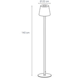 LightsOn Sofy Golvlampa Dimbar 8W 870lm Grå