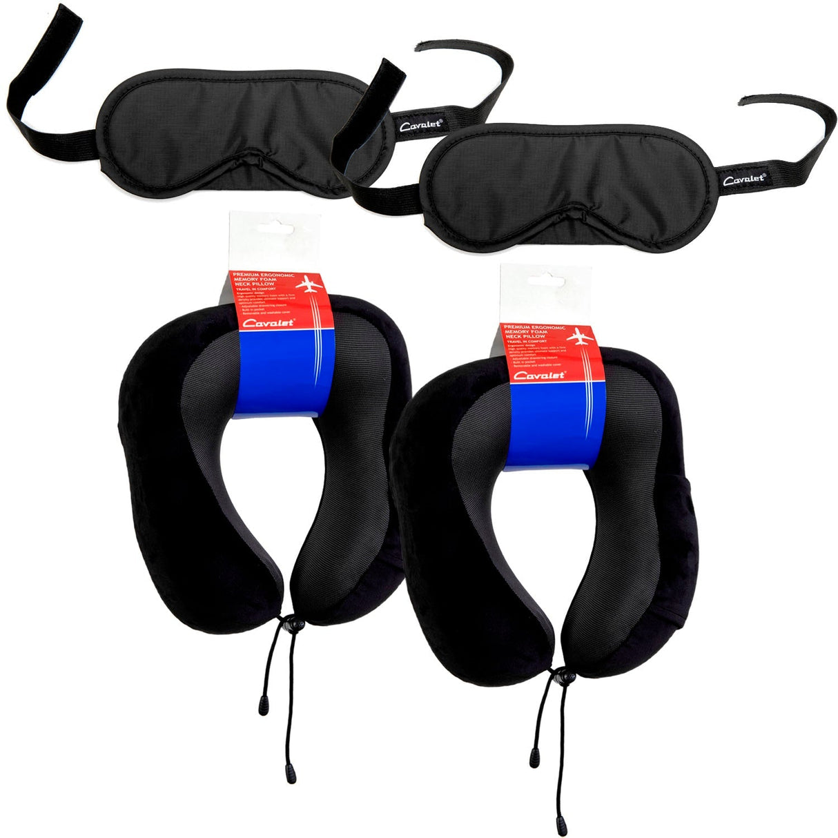 Cavalet Resekit 4 (2st Nackkuddar, 2st Sovmaskar)
