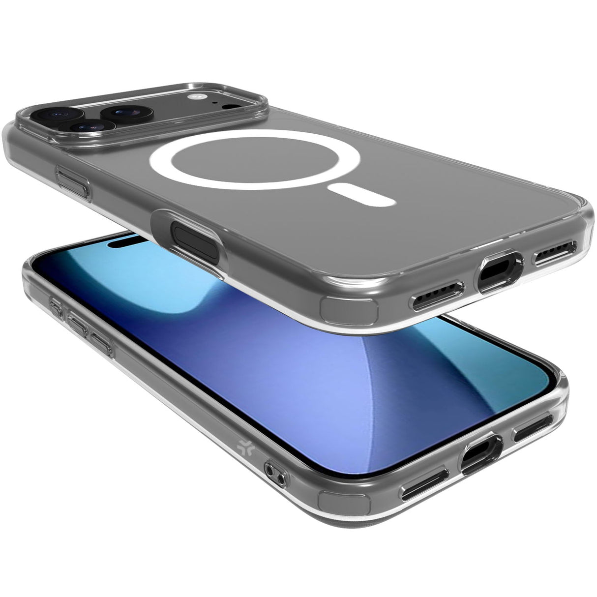 Celly Gelskinmag TPU Cover MagSafe-kompatibelt iPhone 17 Pro Max Transparent