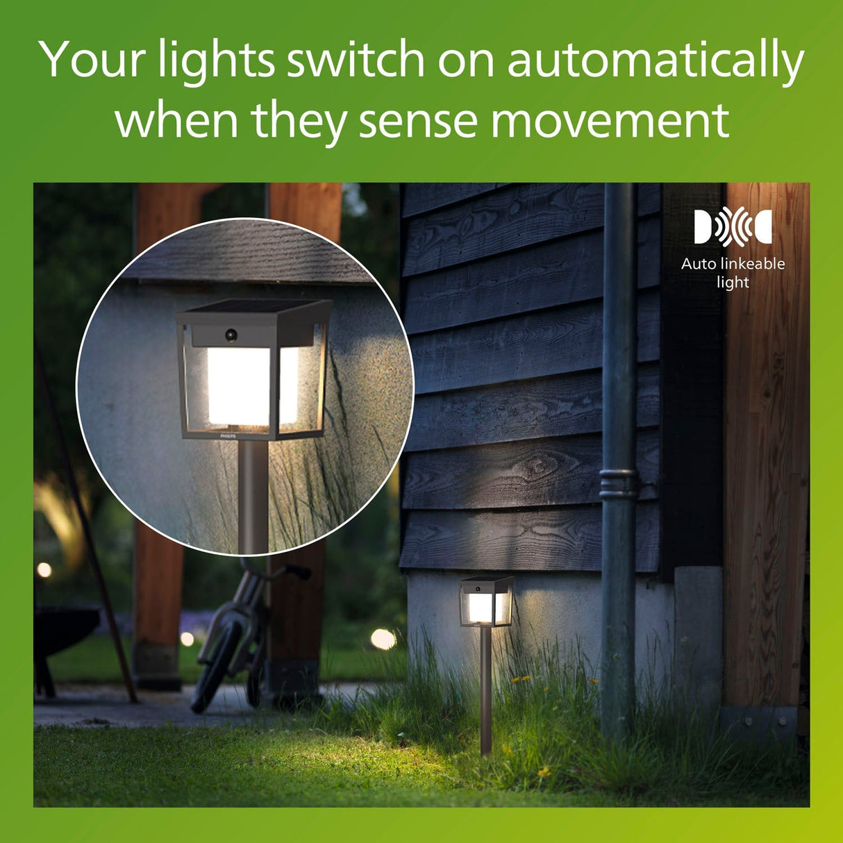 Philips Blaise Piedestal Solcell Led 250/20Lm Svart