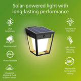 Philips Nissa Vägglampa Solcell Led 250/20Lm Svart
