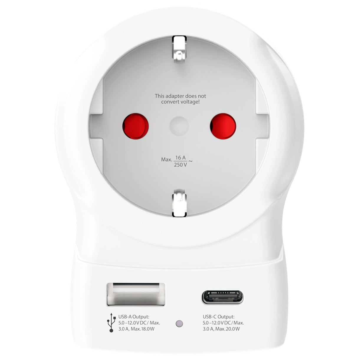 Skross Reseadapter Europa Till Uk M.Fl. Usb-A/Usb-C 20W Pd Jordad