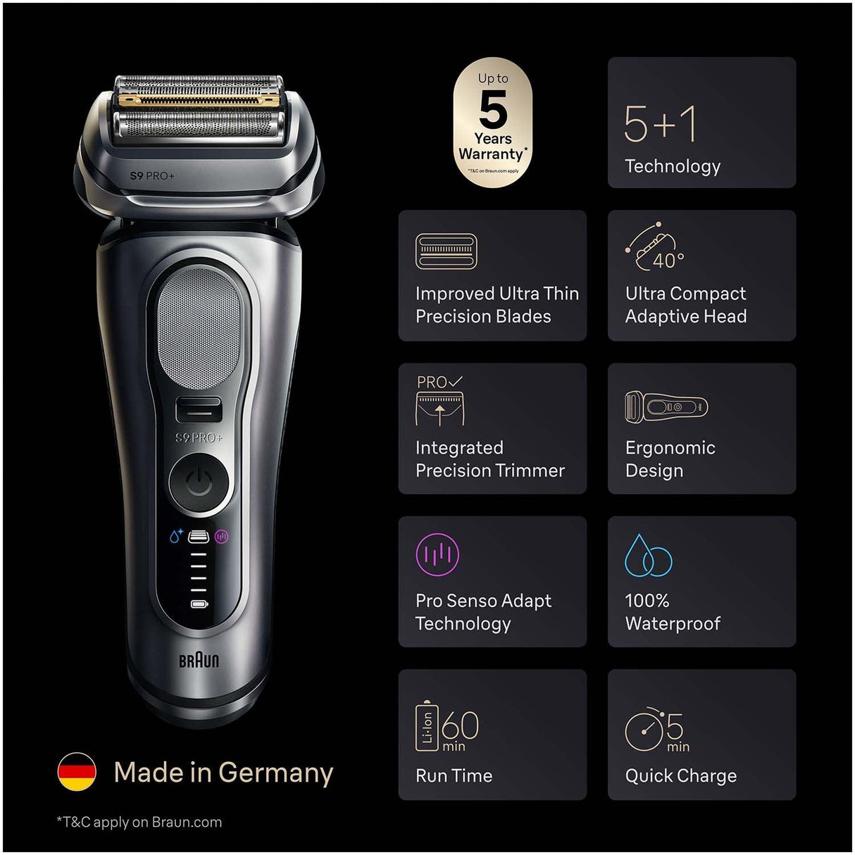Braun Rakapparat Serie 9 Pro+ 9667cc