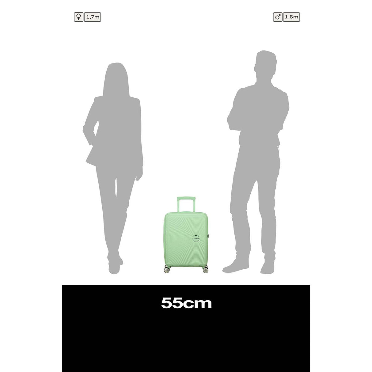 American Tourister Kabinväska Soundbox 55 Pastel Green