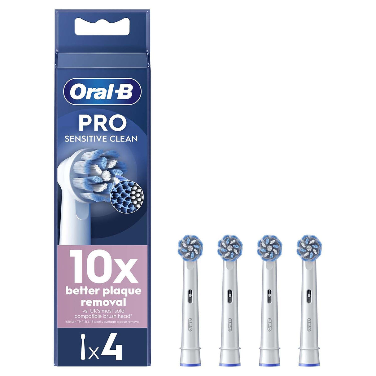 Oral B Borsthuvud Sensitive Clean & Care 4st
