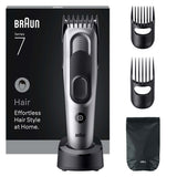 Braun Hårklippare Series 7 +5 Stylingverktyg HC 7590 Black / Spc Grey