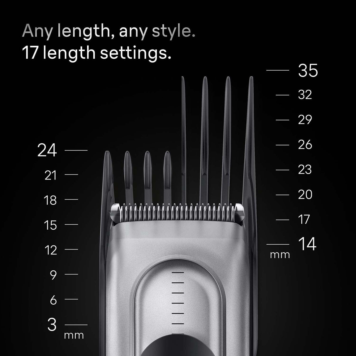 Braun Hårklippare Series 7 +5 Stylingverktyg HC 7590 Black / Spc Grey