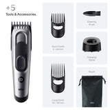 Braun Hårklippare Series 7 +5 Stylingverktyg HC 7590 Black / Spc Grey