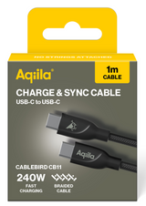 Aqiila Braided USB-C/USB-C 2.0 240W 1m