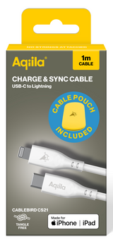 Aqiila Silicon USB-C/Lightni. 2.0 30W 1m