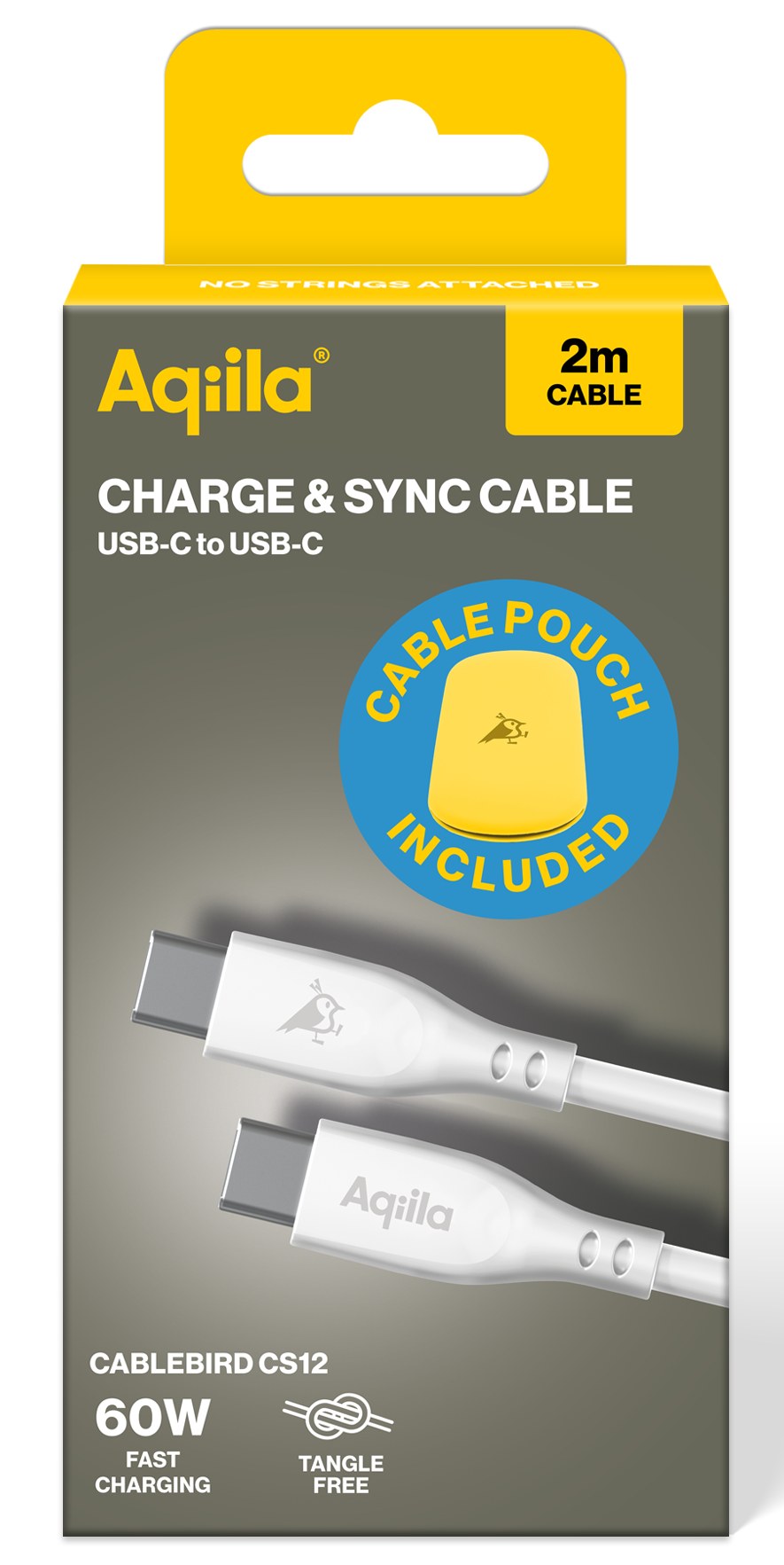 Aqiila Silicon USB-C/USB-C 2.0 60W 2m