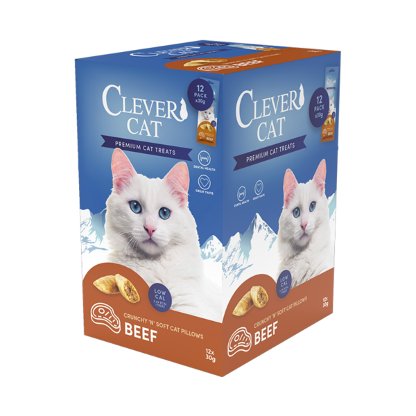 Clever Cat Pillows 30g Beef
