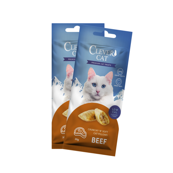 Clever Cat Pillows 30g Beef