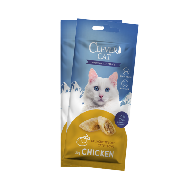 Clever Cat Pillows 30g Chicken