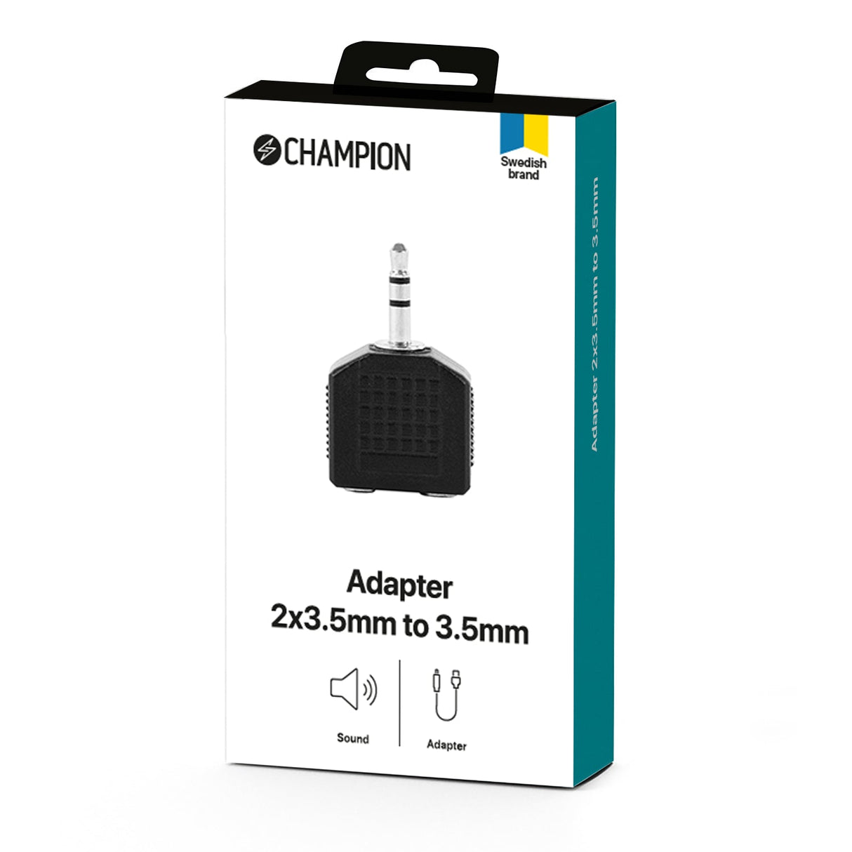 Champion Adapter 3,5mm hane - 2 x 3,5mm honor