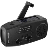 Champion Vevradio Med Ficklampa Och Solcell Svart