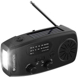 Champion Vevradio Med Ficklampa Och Solcell Svart