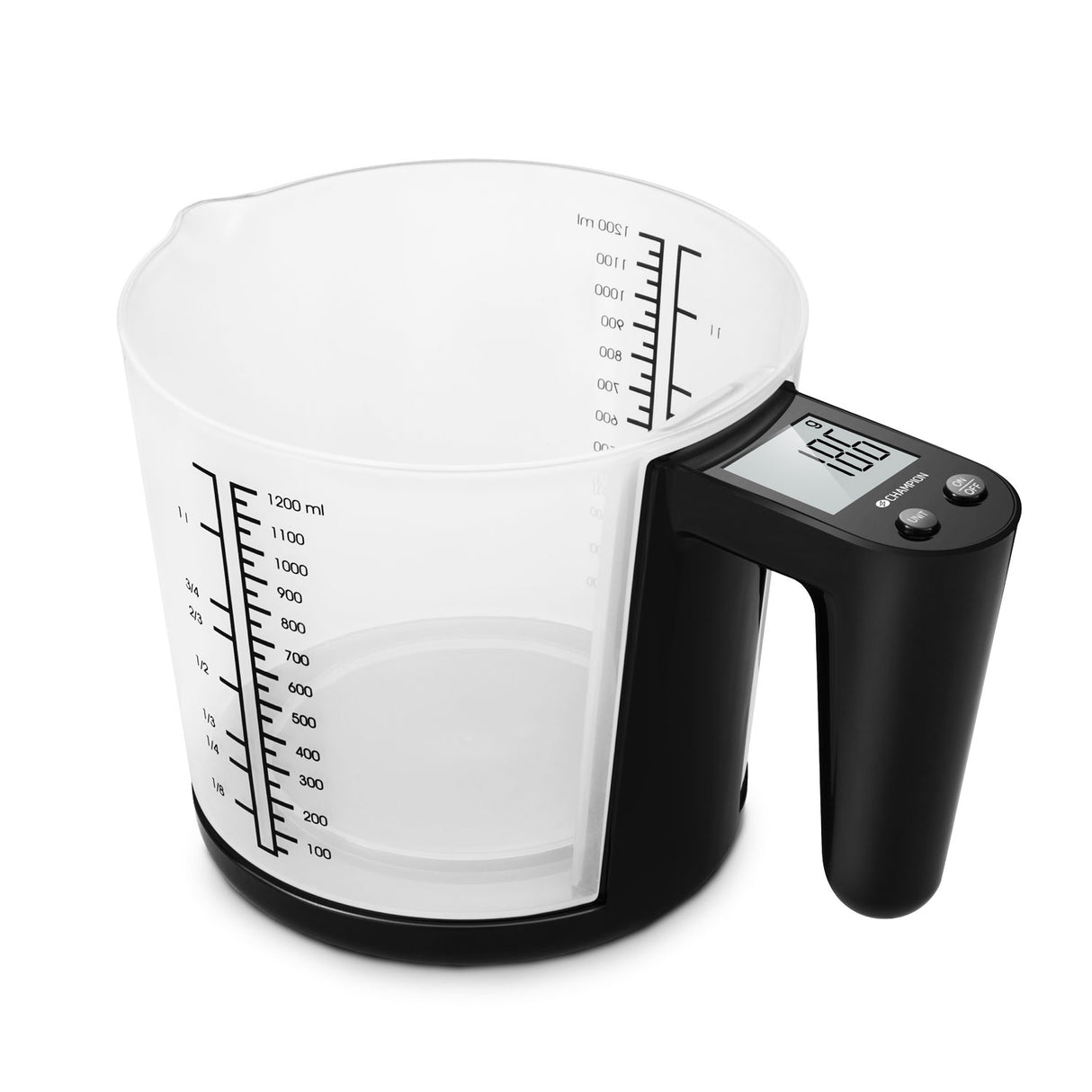 Champion Köksvåg Måttbägare 3kg 1200ml KV310 - Svart