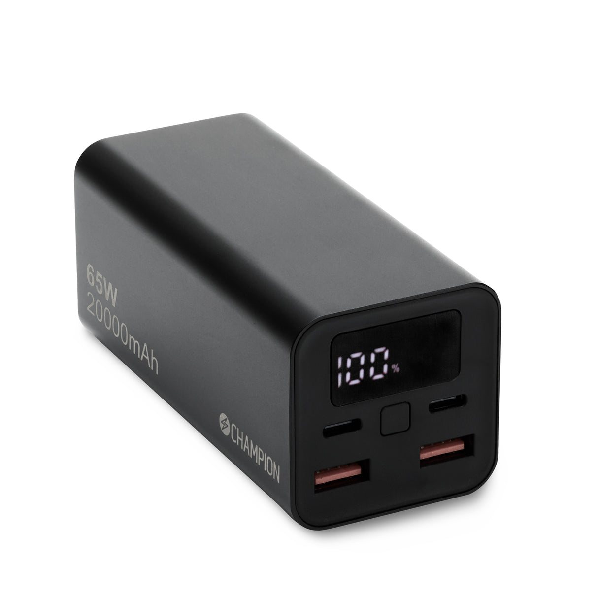 Champion PowerBank 20.000 mAh 65W PD - Svart