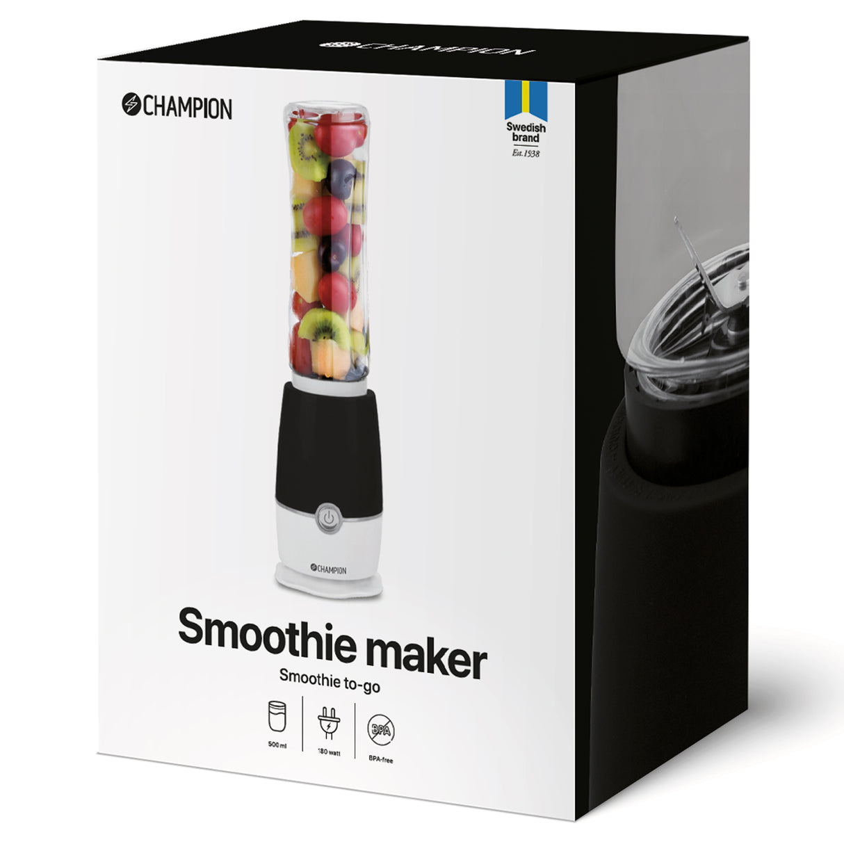 Champion Smoothie Maker 180W SM110 /Vit - Svart