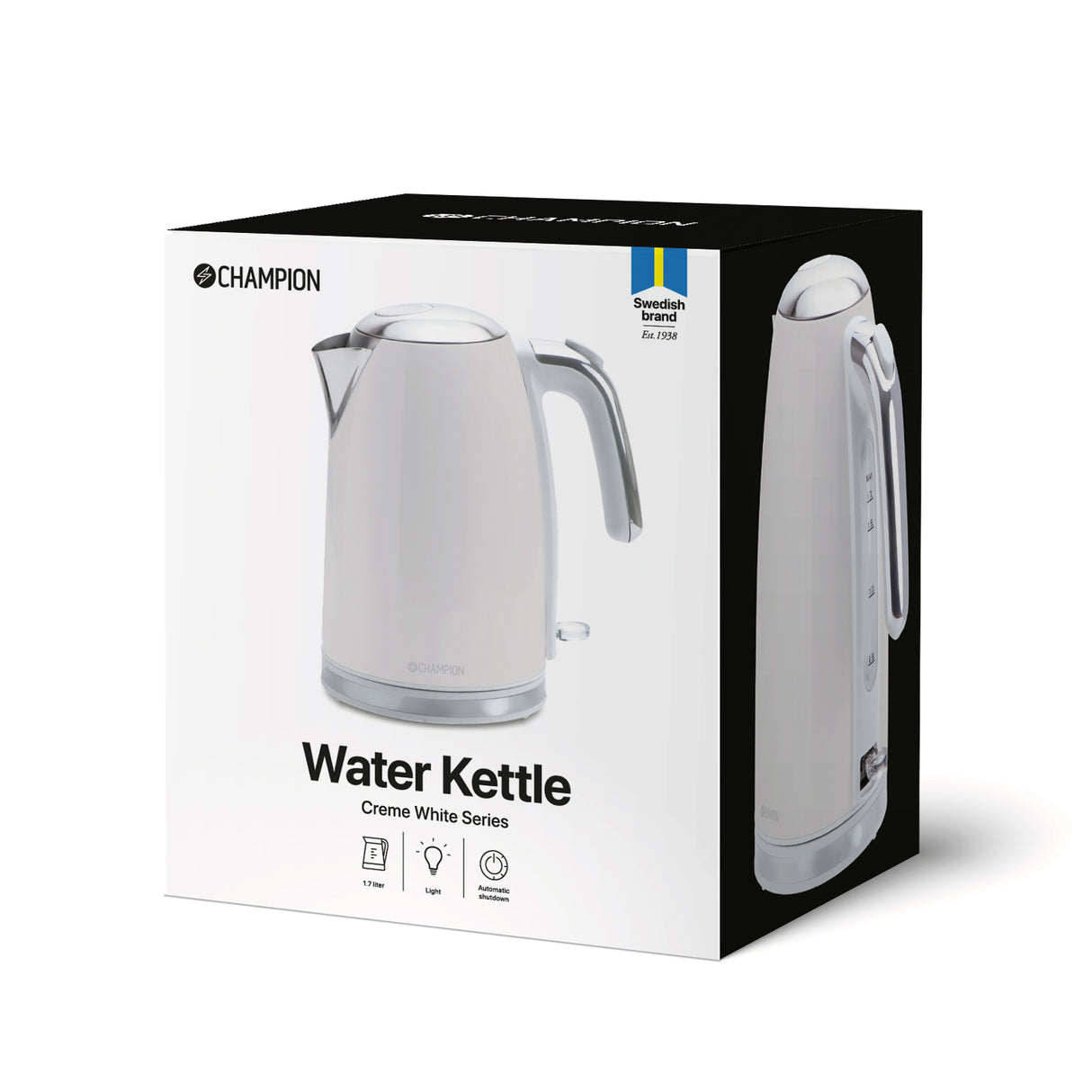 Champion Vattenkokare 1,7L VK610 Creme  Series - White