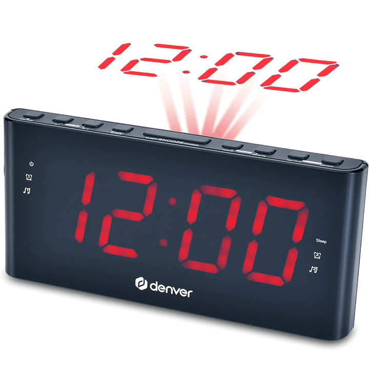 Denver Klockradio Projektion Dubbla alarm CPR-710