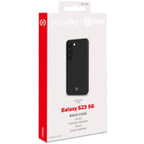 Celly Cromo Soft rubber case Galaxy S23 5G Svart