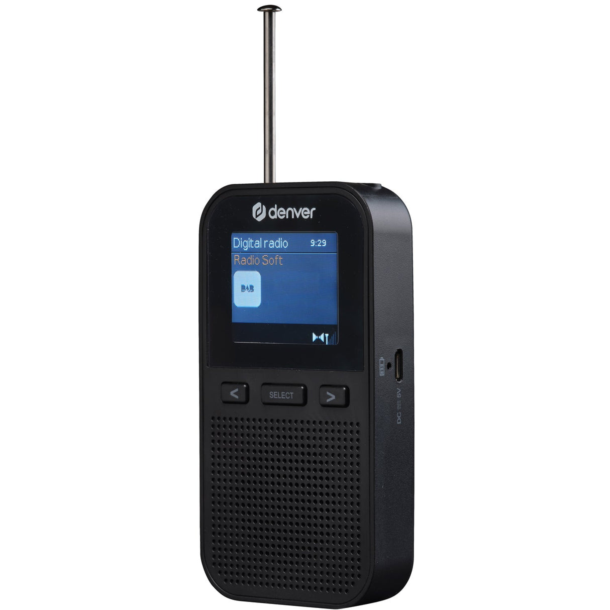 Denver Radio DAB+/FM Pocket-modell Laddbart batteri DAH-126