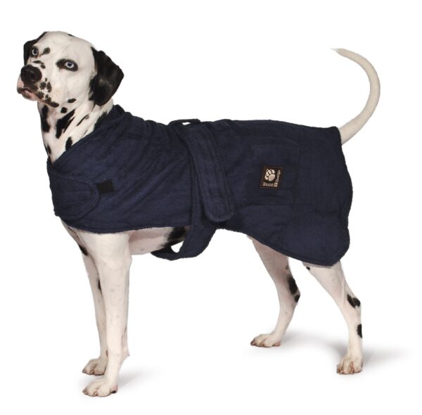 Danish Design Dog Bath Robe Navy 40 cm