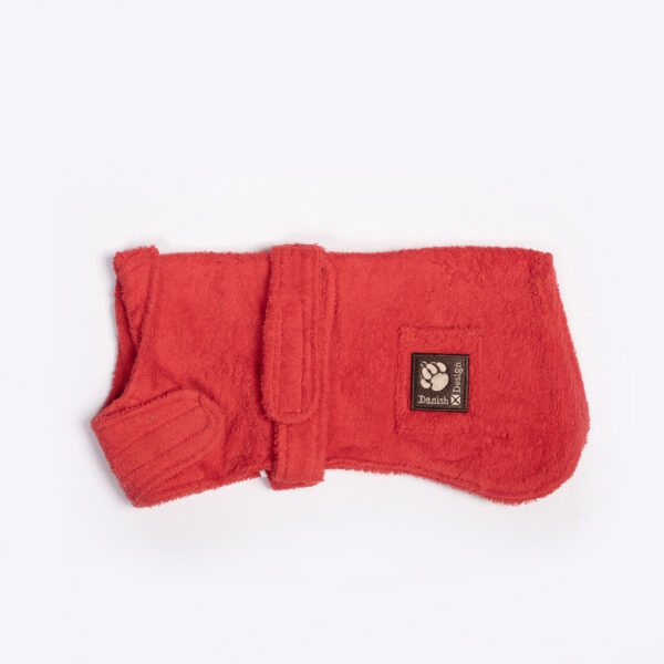 Danish Design Dog Bath Robe Red 40cm