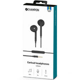 Champion EarBud headphones 3.5mm Black