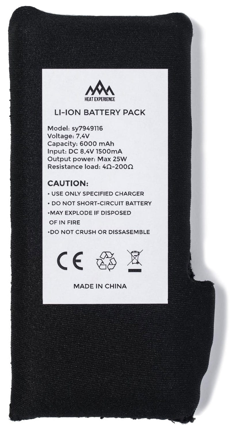 Heat Experience Battery 6000mAh for garments