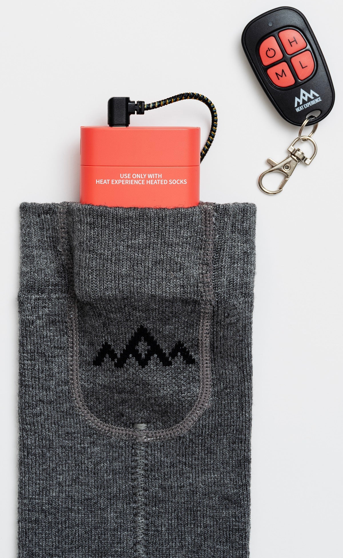 Heat Experience Heated Everyday Socks w/batt. V2 L Cream - EU43/45
