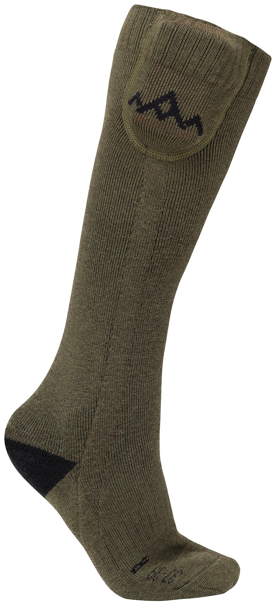 Heat Experience Heated Everyday Socks w/batt. V2 L Olive Green - EU43/45