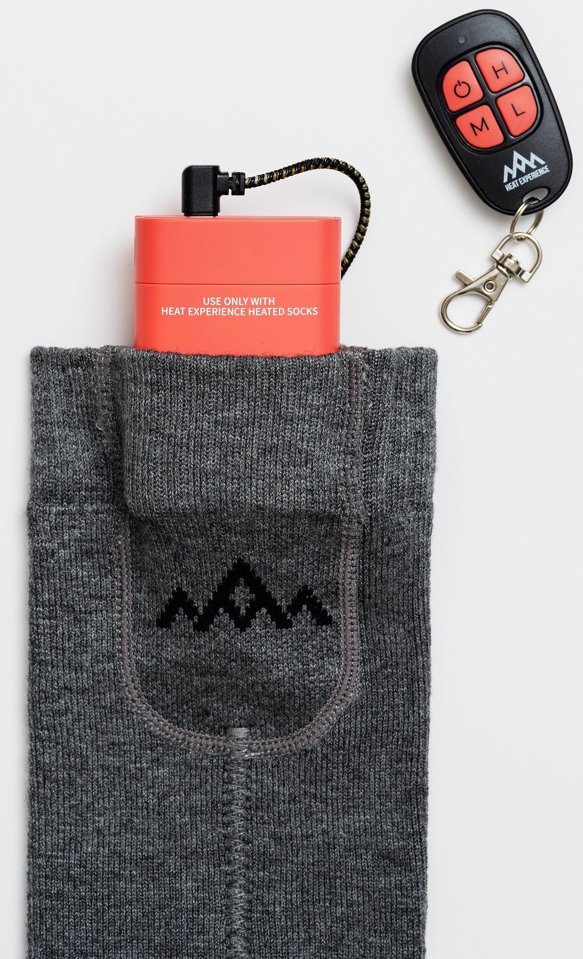 Heat Experience Heated Everyday Socks V2 M – Olivgröna Värmestrumpor EU40–42, Med Batteri